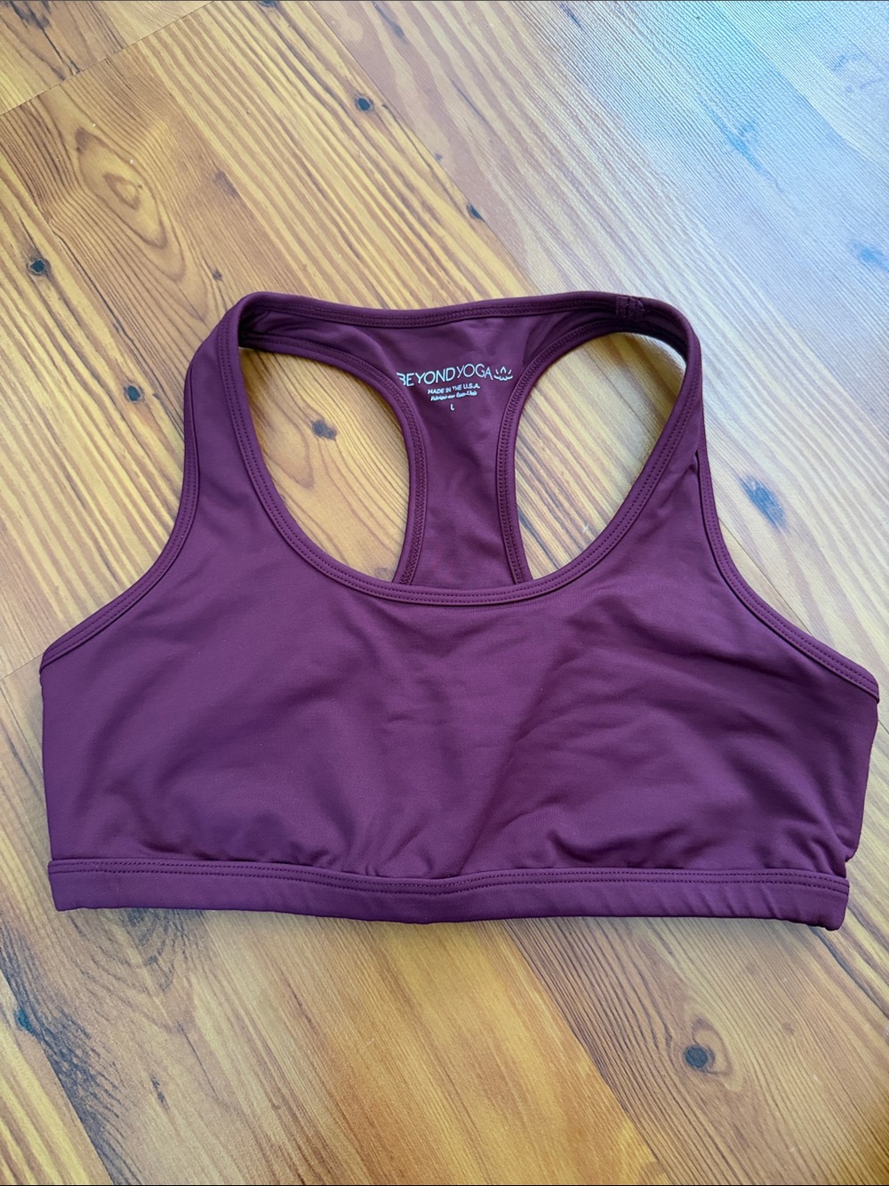 Beyond Yoga Deep Maroon Racerback Sports Bra
